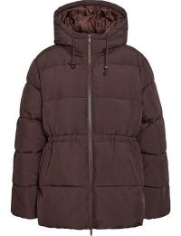 Noisy May Vinterjakke - NMROSY WAISTED PUFFER JACKET NOOS - XS till XL - Damer - brun