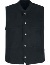 EMP Special Collection Vest - Oktoberfest Kunstleder Weste - M till 3XL - Herrer - sort