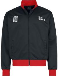 Iron Maiden Træningstop - Soccer Trackjacket - S till 5XL - Herrer - sort-rød