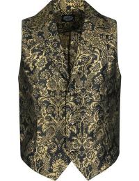 H&R London Vest - Gylden Barok - S till 5XL - Herrer - sort