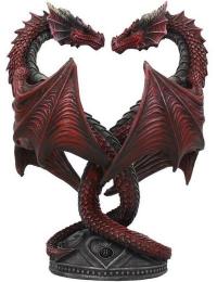 Nemesis Now Statue - Dragon Heart - Valentine's Edition - Ingen - multifarvet