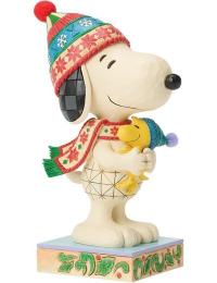 Peanuts Samlerfigurer - Snoopy & Woodstock - Stort Kram - Ingen - multifarvet
