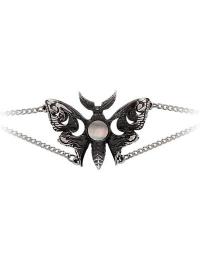 Alchemy Gothic Armbånd - Lunar Moth - Damer - sort-sølv