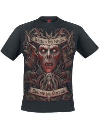 Spiral T-shirt - Vandrer om Natten - S till 4XL - Herrer - sort