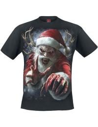 Spiral T-shirt - Julemanden - S till XXL - Herrer - sort
