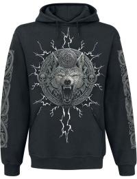Spiral Hættetrøje - Valhalla - S till 4XL - Herrer - sort