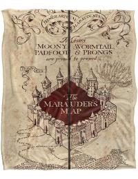 Harry Potter Tæpper - The Marauders Map - Ingen - multifarvet