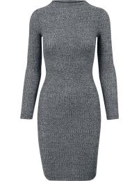 Urban Classics Kort kjole - Ladies Rib Dress - XS till XL - Damer - koks