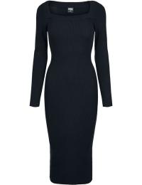 Urban Classics Lang kjole - Ladies Long Knit - XS till M - Damer - sort