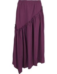 Killstar Mellemlang nederdel - Withered Garden - Wild Petal Maxi Nederdel - XS till 4XL - Damer - lilla