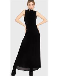 Killstar Lang kjole - Mourning Muse - Willow Dust Dress - M - Damer - sort