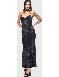 Killstar Lang kjole - Celestial Summer - Midnight Vale Maxi Dress - S till XXL - Damer - navy