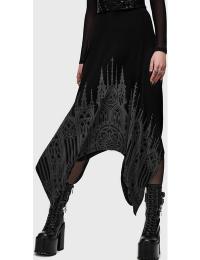 Killstar Mellemlang nederdel - Cathedral Gardens - S till 4XL - Damer - sort