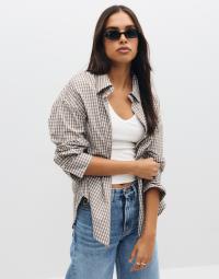 Only - Beige - Onloregon Alva Ls Reg Shirt Noos Wv