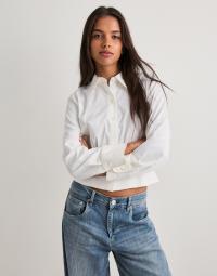 Nelly - Hvid - Pleated Shirt