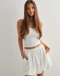 Vero Moda - Hvid - Vmlori Mini Ballon Skirt Wvn Exp