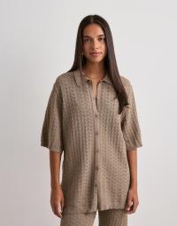 Neo Noir - Brun - Sette Fine Crochet Blouse