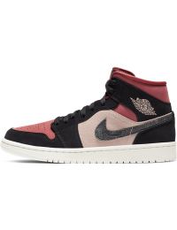 Air Jordan 1 Mid-sko til kvinder - Orange