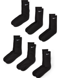 Nike Everyday Cushioned-crew-træningsstrømper (6 par) - sort
