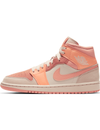 Air Jordan 1 Mid-sko til kvinder - Orange