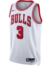 Chicago Bulls Association Edition Nike Dri-FIT NBA Swingman-trøje til mænd - hvid