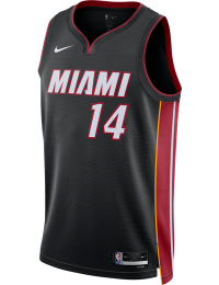 Miami Heat Icon Edition Nike Dri-FIT NBA Swingman-trøje til mænd - sort