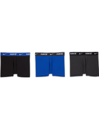 Nike Dri-FIT Everyday-boksershorts i bomuld til større børn (3-pak) - blå