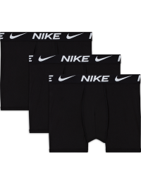 Nike Dri-FIT Solid-boksershorts til større børn (3 stk.) - sort