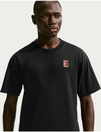 NikeCourt Max90-tennis-T-shirt til mænd - sort