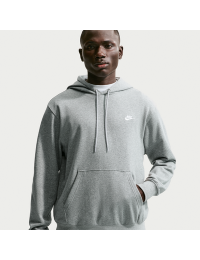 Nike Club-hættetrøje i french terry til mænd - grå