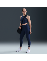 Højtaljede 7/8-Nike Classic-leggings til kvinder - blå