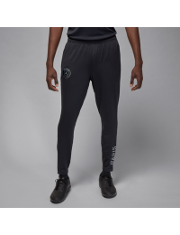 Maskinstrikkede Paris Saint-Germain Strike Fourth Jordan Dri-FIT-fodboldbukser til mænd - sort