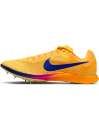Nike Zoom Rival Distance-pigsko til stadionatletik og distancer - gul