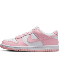Nike Dunk Low-sko til større børn - hvid