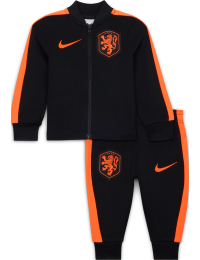Maskinstrikket Holland Strike Nike Dri-FIT-fodboldtracksuit til babyer/småbørn - sort