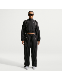 Oversized Nike træningsbukser med mellemhøj talje til kvinder - sort
