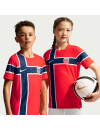 Norge National Team 2026 Match Home Nike Aero-FIT-fodboldtrøje til større børn - rød