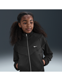 Maskinstrikket Nike -træningsjakke til større børn (piger) - sort