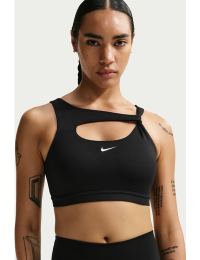 Nike One-sports-bh med indlæg og medium støtte til kvinder - sort