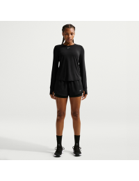 Nike One Dri-FIT 2-i-1-shorts med mellemhøj talje (7,5 cm) til kvinder - sort