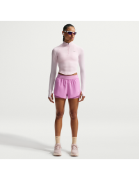 Nike Swift Dri-FIT 2-i-1-løbeshorts med mellemhøj talje til kvinder - lilla
