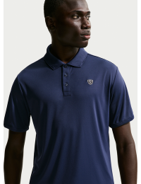 Nike Par Dri-FIT-golfpolo med logo på brystet til mænd - blå