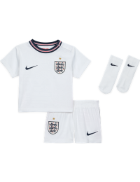 England 2026 Stadium Home Nike Football Replica-sæt i tre dele til babyer/småbørn - hvid