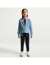 Maskinstrikket England Strike Nike Dri-FIT-fodboldtracksuit til mindre børn - blå