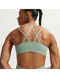 Nike Zenvy Strappy-sports-bh med let støtte og indlæg til kvinder - grøn