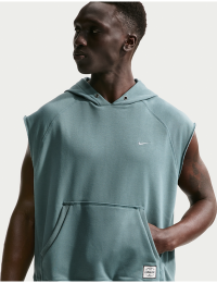 Nike N.A.C. Dri-FIT ærmeløs træningshættetrøje i fleece til mænd - grå