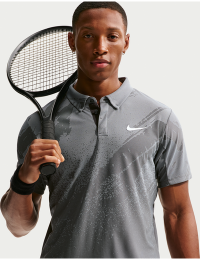 NikeCourt Slam Dri-FIT ADV-tennispolo til mænd - grå