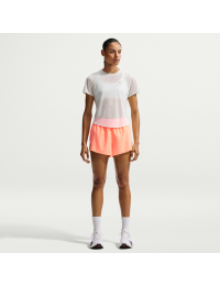 Nike Swift Breathe Dri-FIT-løbeshorts med mellemhøj talje og indershorts til kvinder (6,5 cm) - Orange