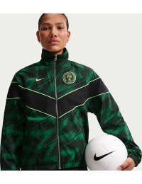 Vævet Nigeria Windrunner Nike Football UV-jakke til kvinder - grøn