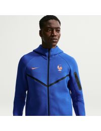 FFF Tech Fleece Windrunner Nike Football-hættetrøje med lynlås til mænd - blå